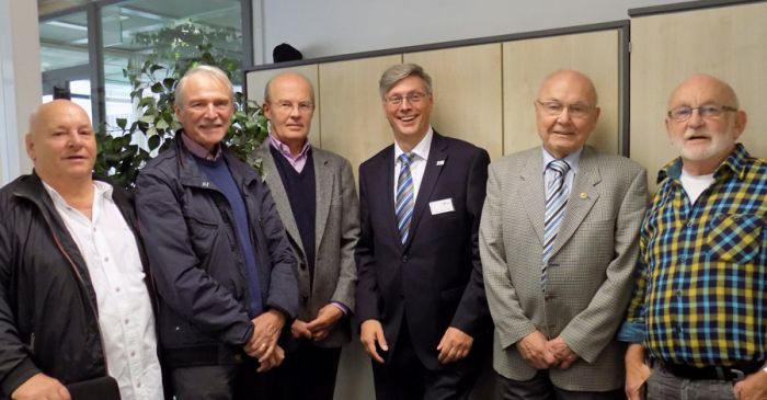 Der BRH NRW Vorstand mit Martin Enderle (3. von li)<br>sowie Klaus Reimer, Roland Wodarzik, Gerd Gerigk und Hans Burggraf (von li)